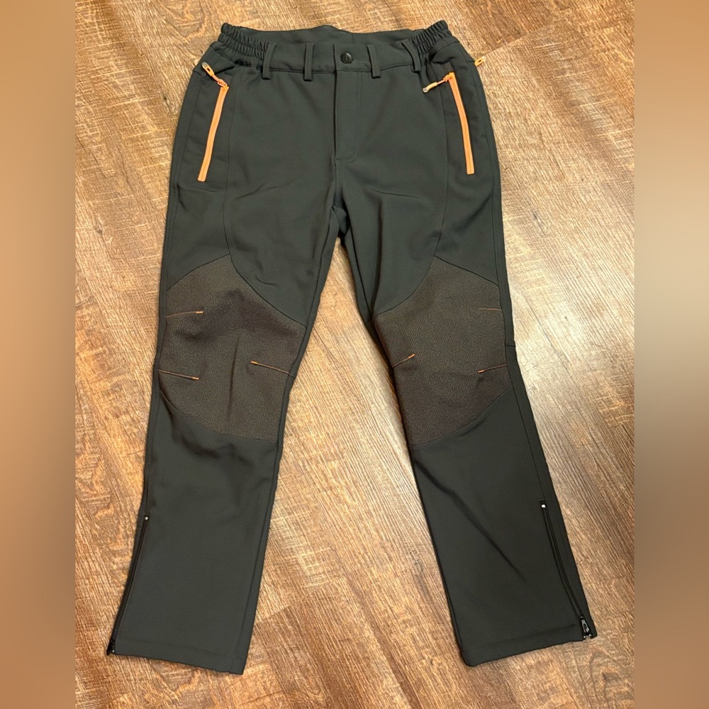 Gash Hao Pants Men's 30x28 Fleece Lined Waterproof Hiking Active Wear